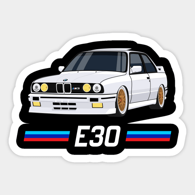 Bmw e30 stickers top